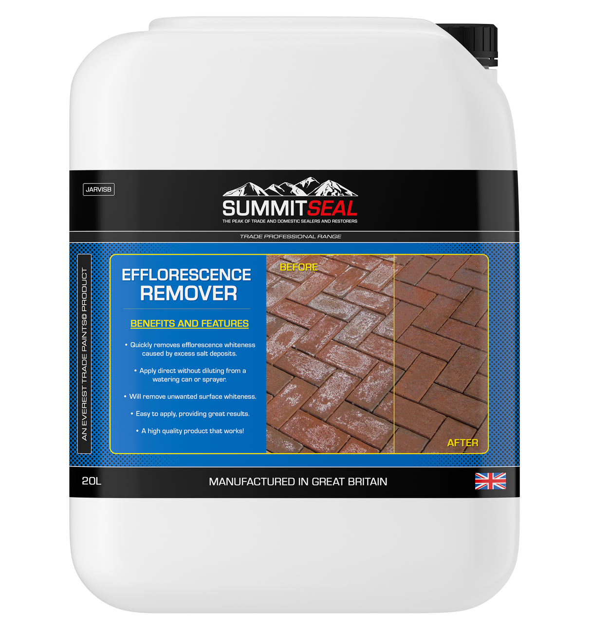 SummitSeal - Dispositivo per la rimozione di efflorescenze/sali per pavimentazioni in blocchi di mattoni e pietra naturale